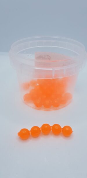 Силиконова примамка хайвер 8 мм цвят 371/Orange fluo UV/