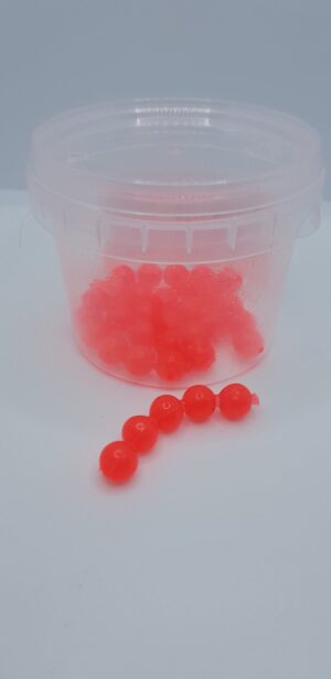 Силиконова примамка хайвер 8 мм цвят 355/Fluo red UV/